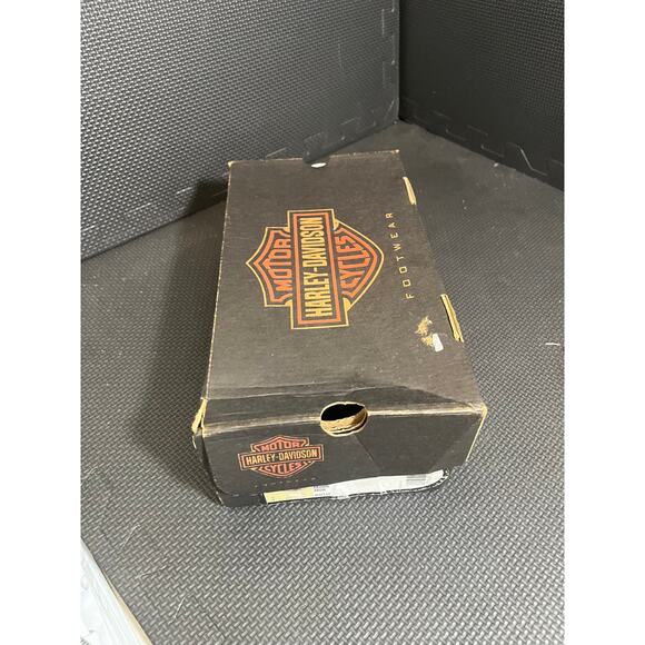 Harley Davidson Womens Flip Flo Sandals Leather Brown Woven Biker Boho Size 5 - Picture 3 of 8